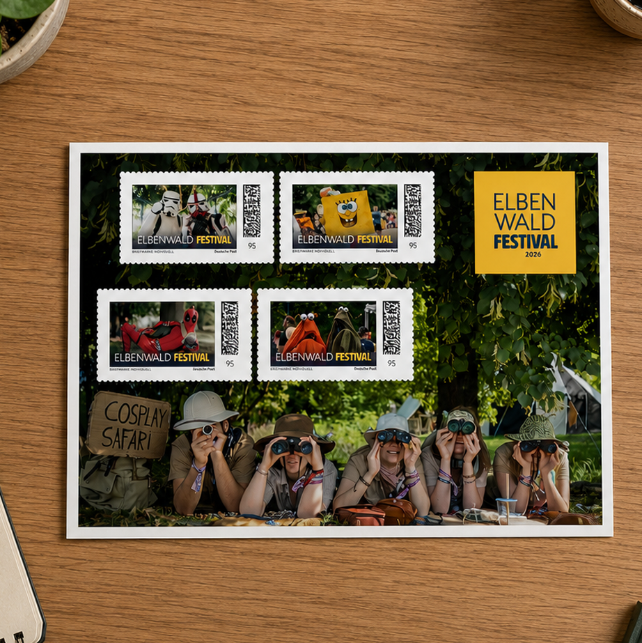 Dein Postfach mit Briefmarken-Set – Elbenwald Festival 2026
