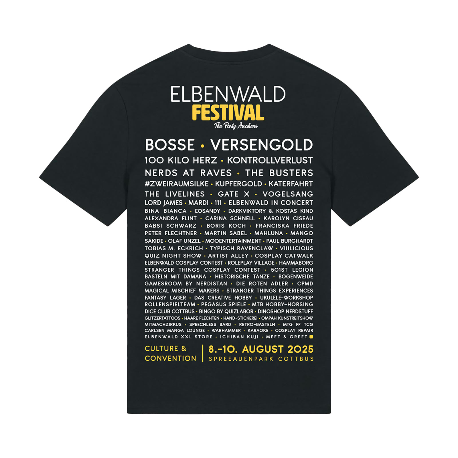 Vorbestellung - The Party Awakens Tape T-Shirt - Elbenwald Festival 2025