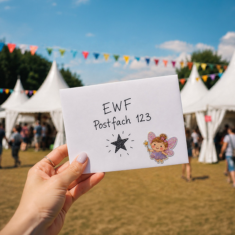Dein Postfach mit Briefmarken-Set – Elbenwald Festival 2026