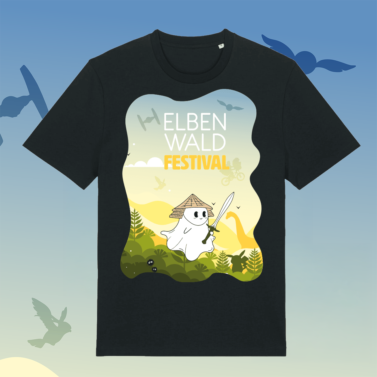 Vorbestellung - Ghost Line Up T-Shirt - Elbenwald Festival 2026