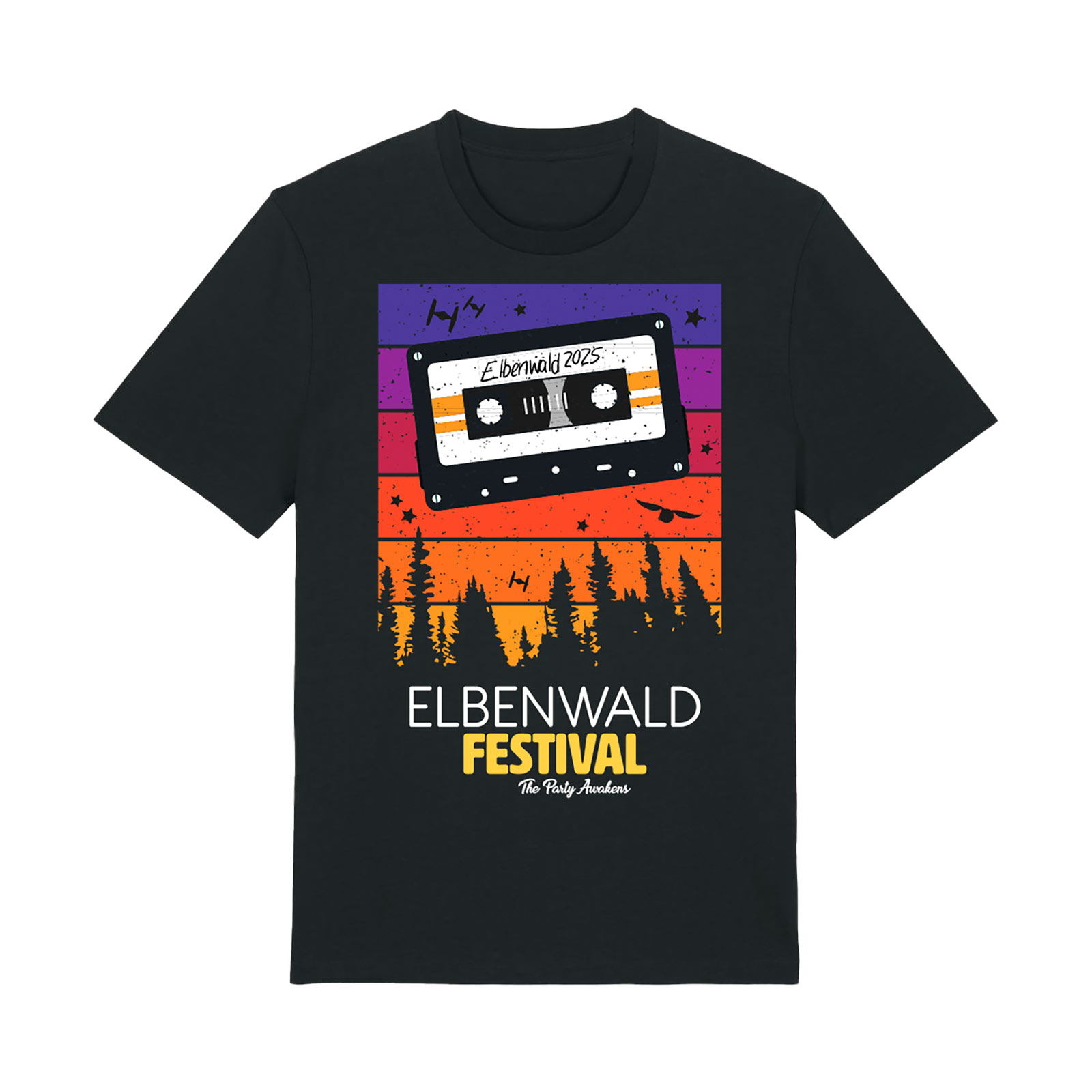 Vorbestellung - The Party Awakens Tape T-Shirt - Elbenwald Festival 2025