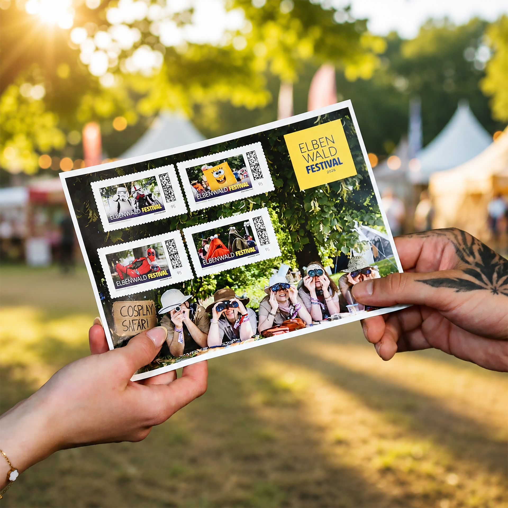 Dein Postfach mit Briefmarken-Set – Elbenwald Festival 2026